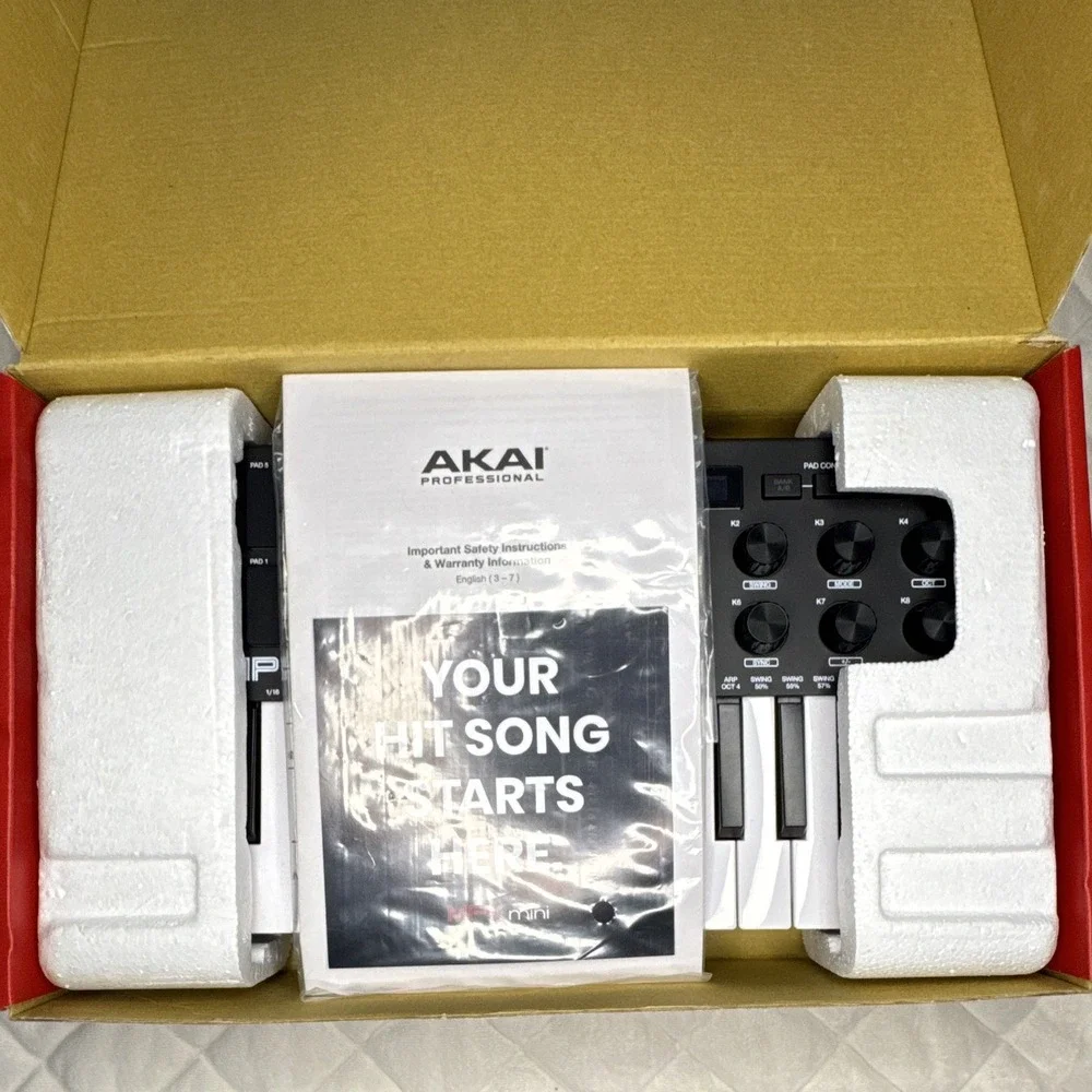 AKAI Professional MPK Mini MK3 25 Key USB MIDI Controller Pad Keyboard Portable